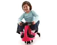 PlasmaCar pentru copii fara pedale Didicar Pink de la varsta de 3 ani, suporta o greutate maxim admisa de 120 kg