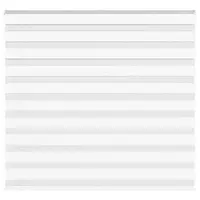 vidaXL Jaluzea tip zebra alb lățime țesătură 150,9 cm poliester