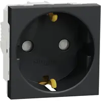 Priza 2P+E 16A cu obturatoare 2M Schneider Noua Unica NU303754, antracit