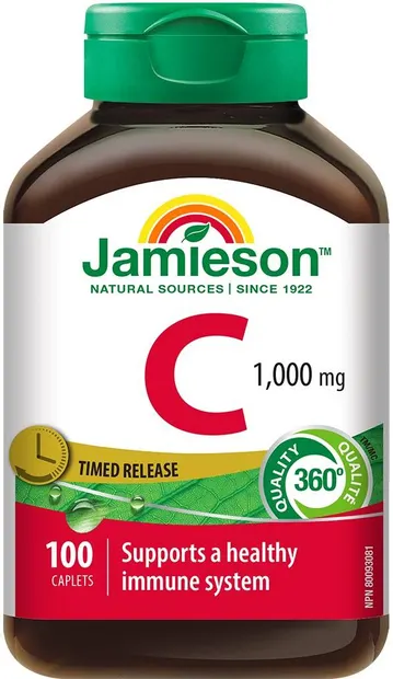 Vitamina C, 100 tablete cu eliberare prelungită, Jamieson