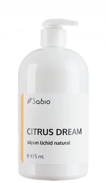 Sapun lichid natural Citrus Dream, 475ml, Sabio