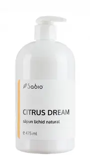Sapun lichid natural Citrus Dream, 475ml, Sabio
