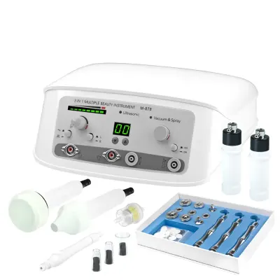 Aparat cosmetic profesional M878, 3 in 1 microdermabraziune, vacuum, ultrasunete