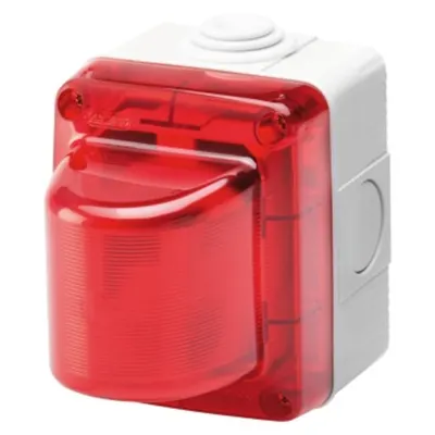 Electronic Flashlights - 25w - 24v - Red Diffusor - Ip55 - Grey Ral 7035