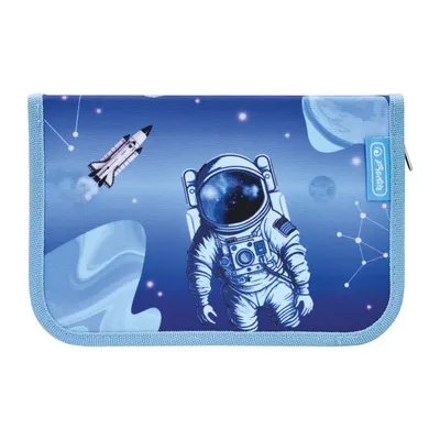 Penar echipat 31 piese, 2 clape, 14x20.3x3.5 cm, motiv Cosmic Explorer, Herlitz