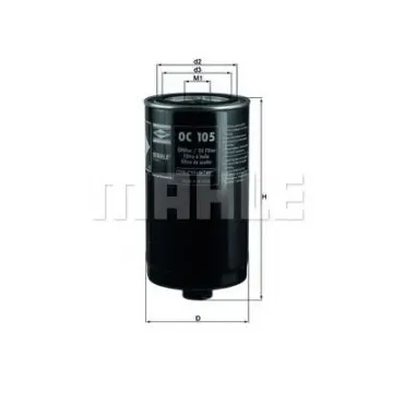Filtru ulei MAHLE ORIGINAL OC 105