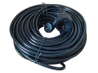 Cablu prelungitor 3x2.5mm cu cupla 10m Alien negru