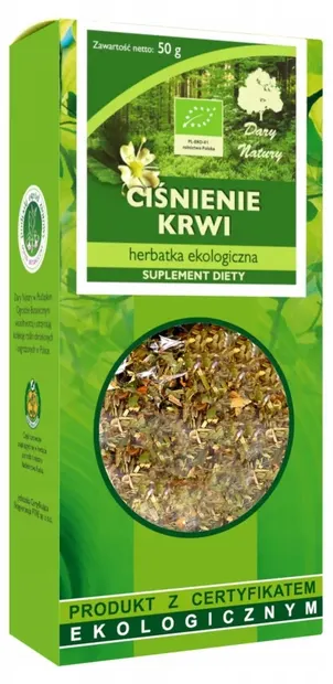 Ceai bio din plante pentru tensiune arterială, 50 g, Dary Natury