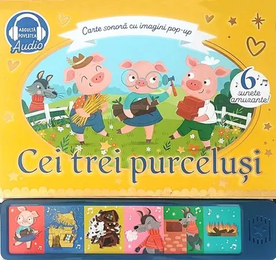 Cei trei purceluși. Carte sonoră - Board book