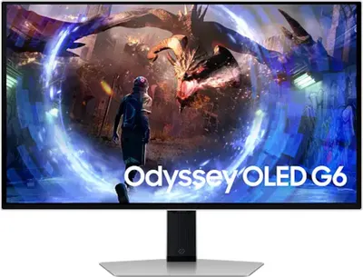 Gaming monitor Samsung - Odyssey, 27'', QD-OLED, 360Hz, 0.03ms, Glare Free, argintiu