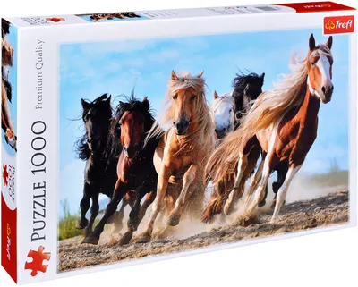 Puzzle Trefl din 1000 de piese - Cai in galop