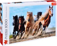 Puzzle Trefl din 1000 de piese - Cai in galop