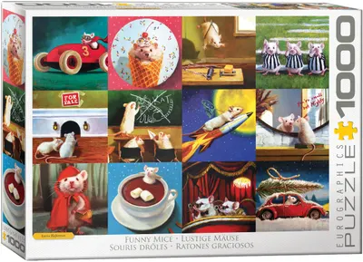 Puzzle Eurographics din 1000 de piese - Soricei veseli