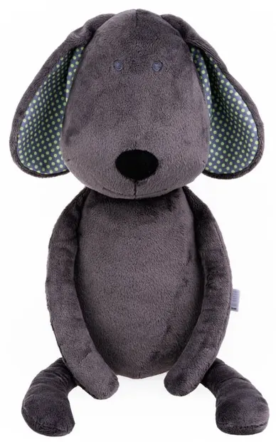 Jucărie moale de îmbrățișat Bali Bazoo - Dog, 58 cm, gri
