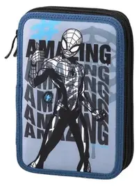 Penar cu accesorii Best Buy Spider-Man - 2 fermoare