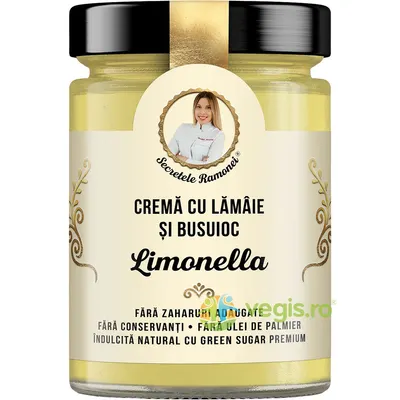 Crema cu Lamaie si Busuioc fara Zahar Adaugat Limonella Secretele Ramonei 350g