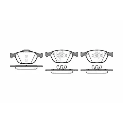 Set placute frana, frana disc REMSA 0984.00