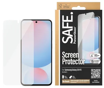 Protector de sticlă SAFE - Ultra Wide Fit, Galaxy S24 FE, transparent