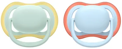 Zalăgăli Philips Avent - Ultra Air, 0-6 luni, cu cutie, 2 bucăți, albastru/verde