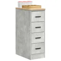 Gossi dulap depozitare garaj beton gri 30x51x85 cm lemn masiv de pin