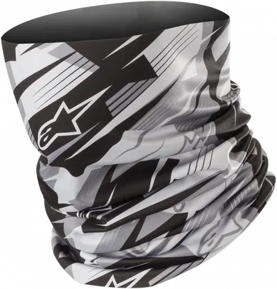 Protectie Alpinstars Blurred Neck Tube Negru Alb marimea OS