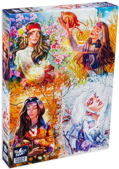 Puzzle Black Sea Premium din 1000 de piese - Bulgaria in Four Seasons