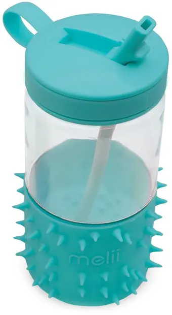 Sticlă de apă Melii - Spikey, turcoaz, 503 ml