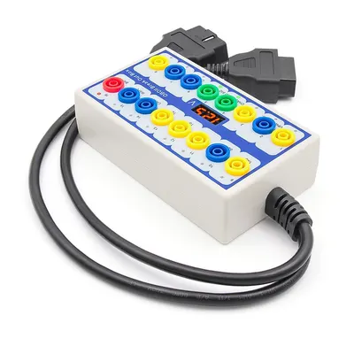 Tester Comunicare OBDII – Cutie Breakout OBD2 cu Indicatori LED, Functie Alimentare ECU, Convertor Interfata OBD1 la OBD2, Cablu inclus