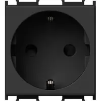 Modul Priza SCHUKO 1P 16A ST IP20 2M negru, set 10 buc, TEM Modul TEM-VM10SB-P