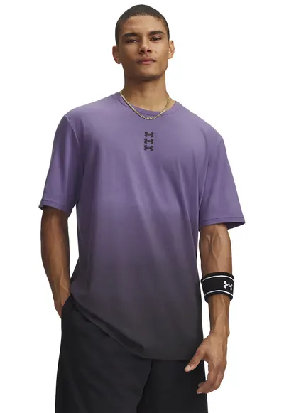 Tricou lejer pentru baschet Hoops - Negru/Violet