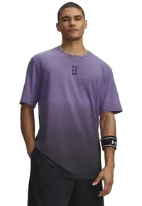 Tricou lejer pentru baschet Hoops - Negru/Violet