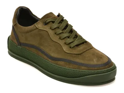 Pantofi GRYXX kaki, 17121, din piele intoarsa