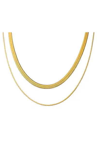 Colier Double French Chain Gold