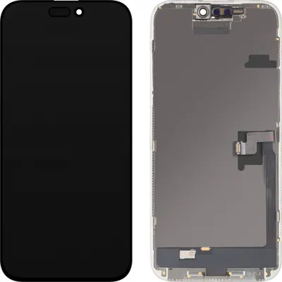 Display cu Touchscreen MP compatibil cu Apple iPhone 16 Pro Max, cu Rama, Versiune OLED FHD IC Movable, Negru, Swap
