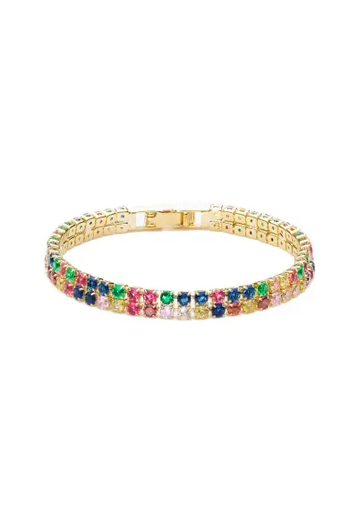 Bratara Tennis Dubla Multicolora