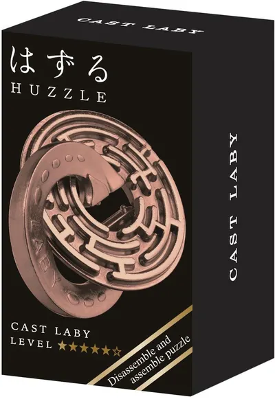 Puzzle logic metalic Hanayama - Mini Huzzle Cast Laby, copper