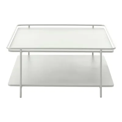 Măsuță de cafea gri deschis din metal 75x75 cm Yuba – Unique Furniture