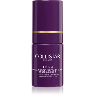 Collistar Unica Redensifying Draining Anti-Bags Eye Contour cremă iluminatoare împotriva cearcănelor și a pungilor de sub ochi 15 ml
