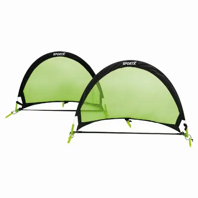 Set 2 porti de fotbal pliabile pentru copii SportX