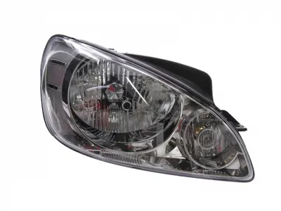 Far dreapta (H4, electric, cu motoras, fundal argintiu, Semnalizator argintiu) HYUNDAI GETZ 2005-2009