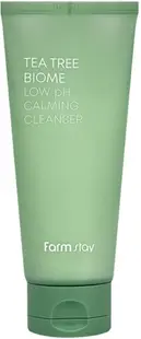 FarmStay Tea Tree Biome Spumă de curățare facială Low pH Calming, 180 ml