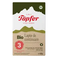 Lapte praf Bio 3 de la 10 luni, 600g, Topfer