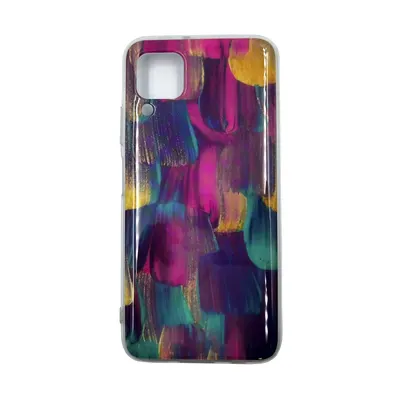 Husa Compatibila cu Huawei P40 Lite model Brush Strokes, Silicon, TPU Multicolor Engros