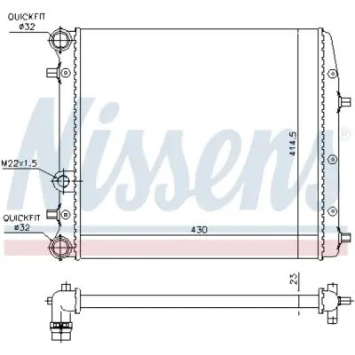 Radiator, racire motor NISSENS 652691