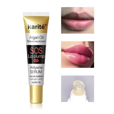 Luciu cu efect de marire a buzelor cu ulei de Argan, Waterproof, Karite