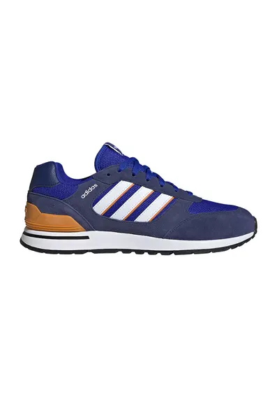Pantofi sport Run 80s 'cu insertii de piele intoarsa - Albastru inchis/Maro camel/Alb optic