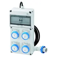 Q-din 10 Acs - Mobile-Portable - With Cable and Plug - 4 3p+e 16a Iec309 - Ip65