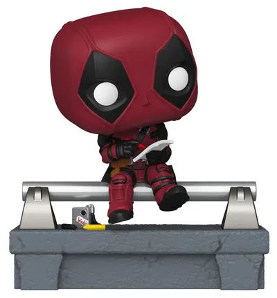 Figurină Funko POP! Deluxe: Deadpool - Deadpool (pe Pod) #1580
