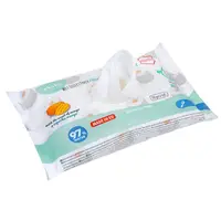 Hartie igienica umeda Akuku 50 bucati cu parfum de mango