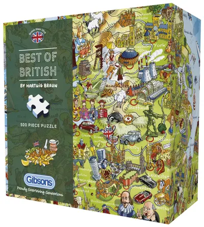 Puzzle Gibsons din 500 piese - Cele mai bune din Marea Britanie